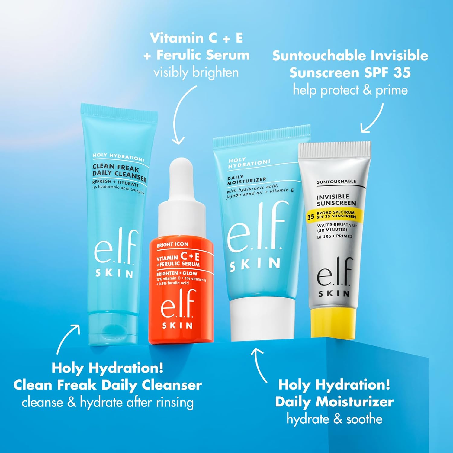 Kit de cuidado facial Wake the elf Up de elf SKIN, tamaño viaje - Imagen 2